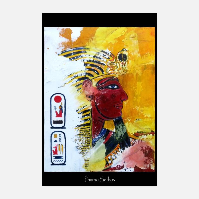 POSTER Pharao Sethos Poster 20x30 cm