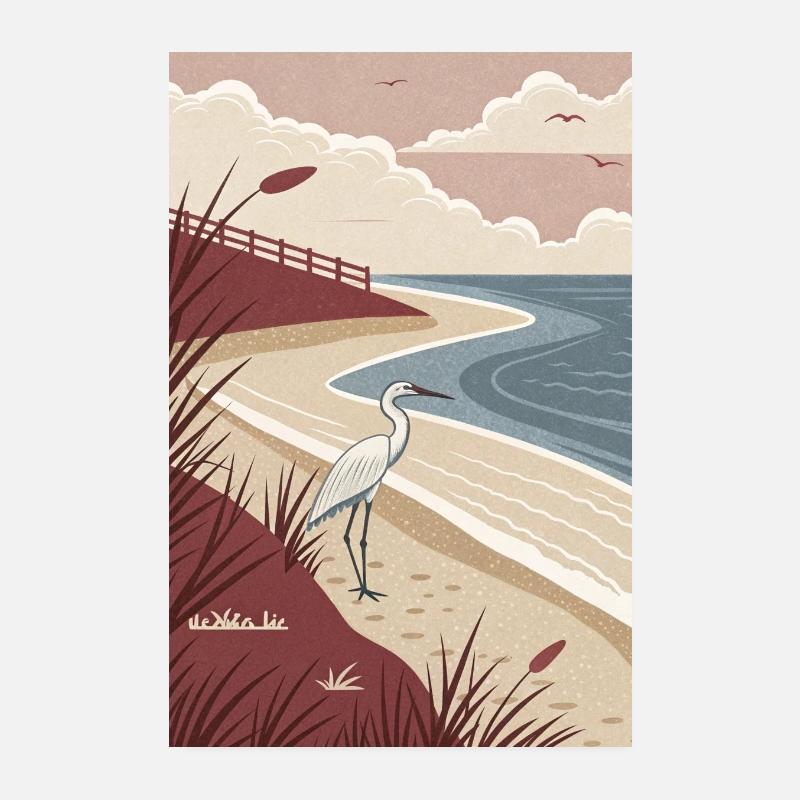 Atlantischer Nebel Poster 20x30 cm
