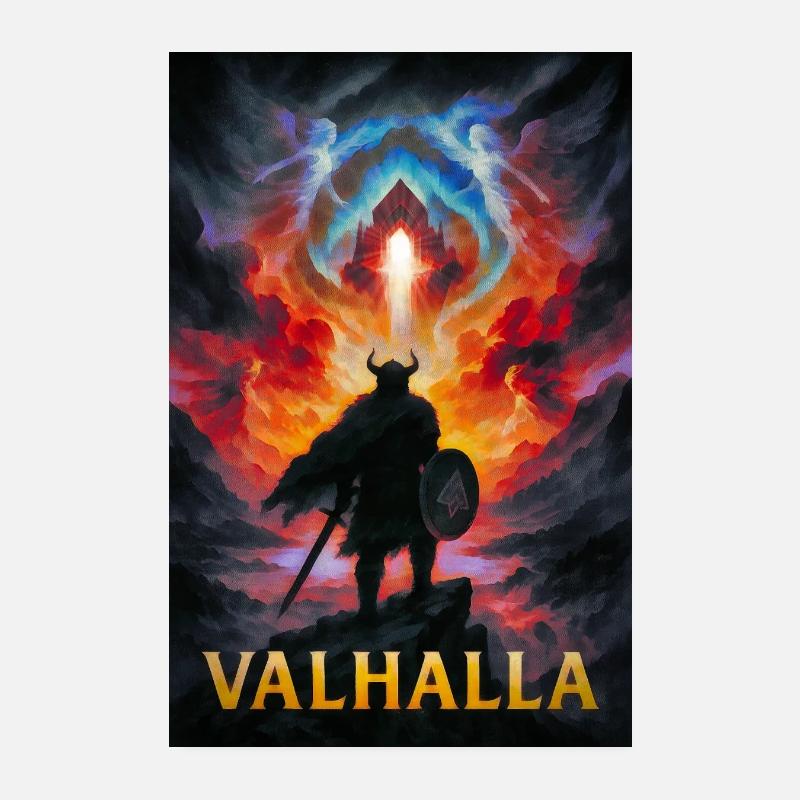 Valhalla – Feu et Lumière Poster 20 x 30 cm