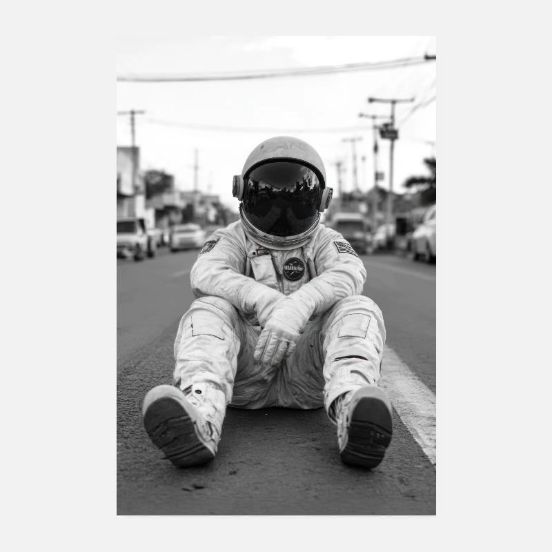 Astronaute perdu sur Terre Poster 20 x 30 cm