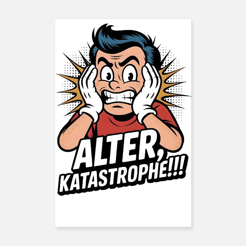 Âge, Désastre Facepalm Poster 20 x 30 cm