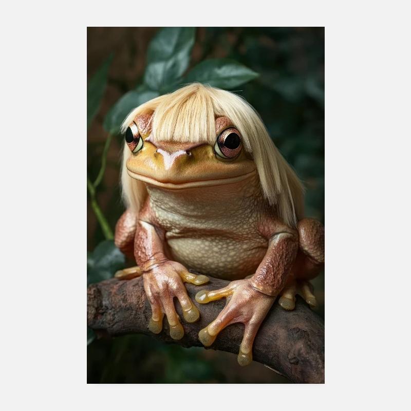 Fabuleuse princesse grenouille Poster 20 x 30 cm