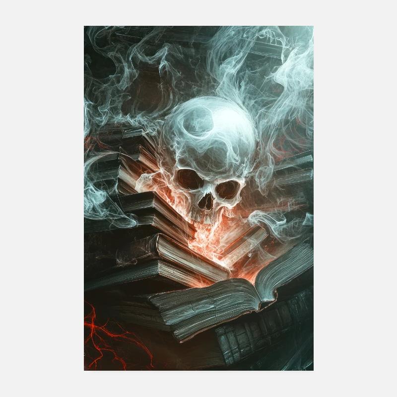 Des connaissances hantées déchaînées Poster 20 x 30 cm