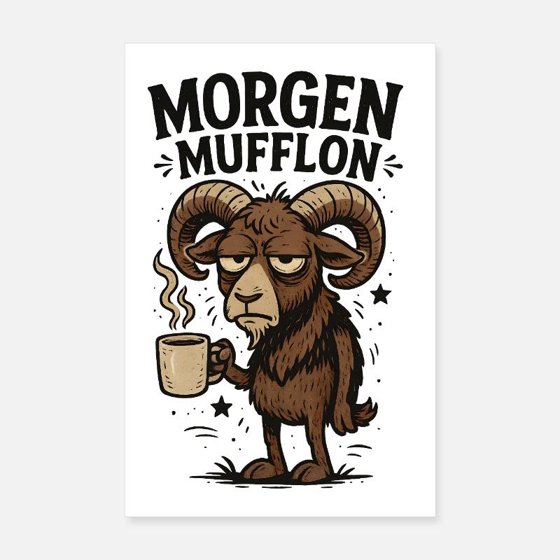 J’aime le café du matin Poster 20 x 30 cm