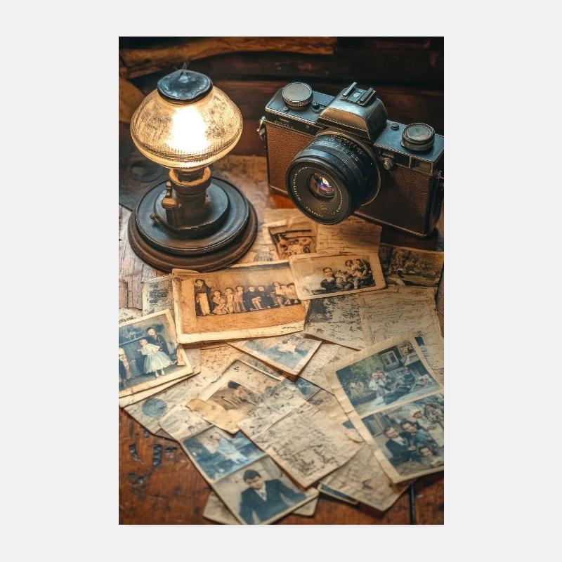 Des souvenirs vintage capturés dans le temps Poster 20 x 30 cm