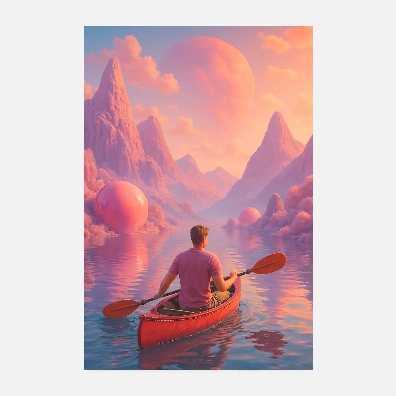 Traum Kanu Tour Poster 20x30 cm