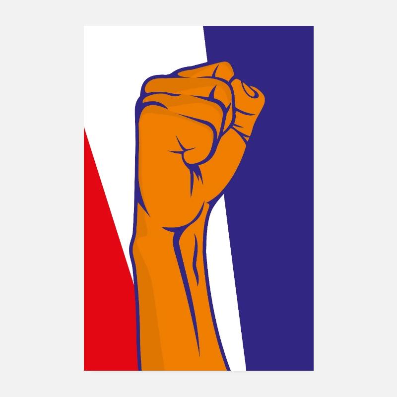 Kampfgeist Faust Illustration Poster 20x30 cm