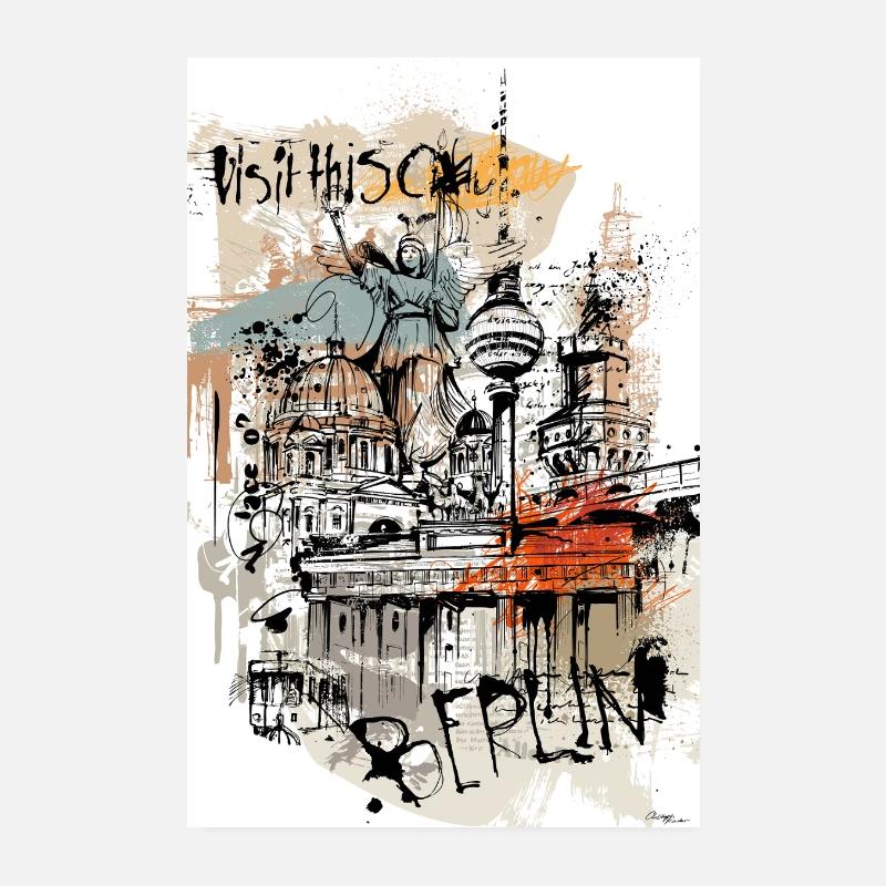 Berlin Victory Column Poster 8" x 12" (20x30 cm)