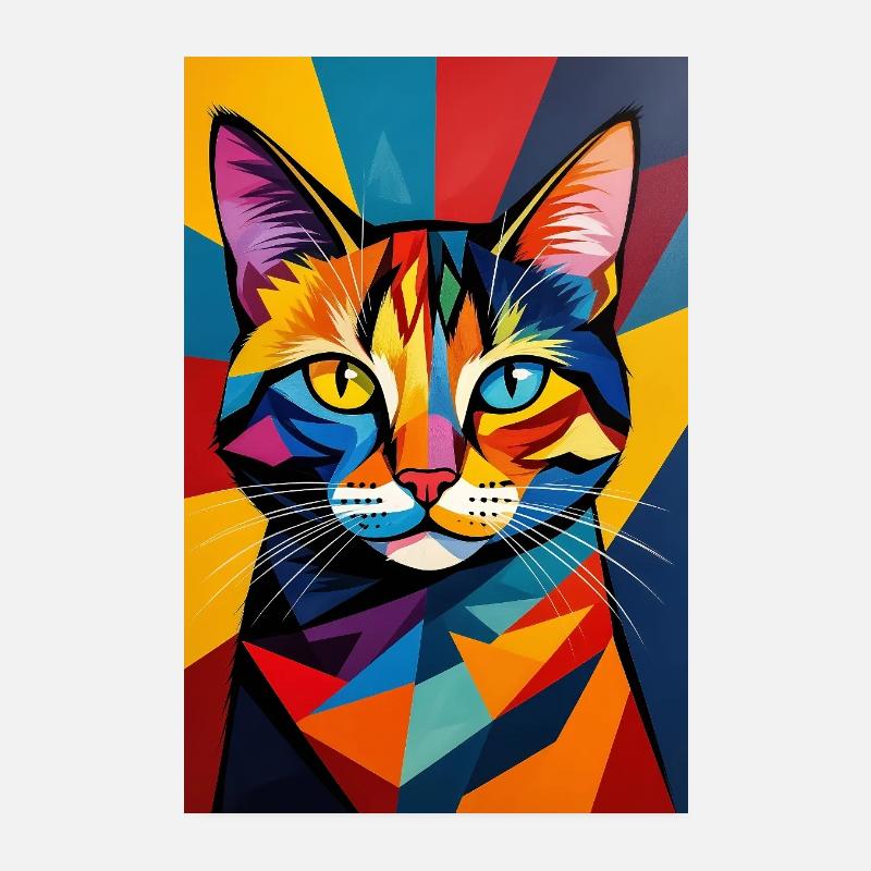  Avantgarde Katze R03 Poster 20x30 cm