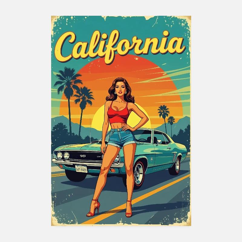 California Dream Cruise R04 Poster 20x30 cm