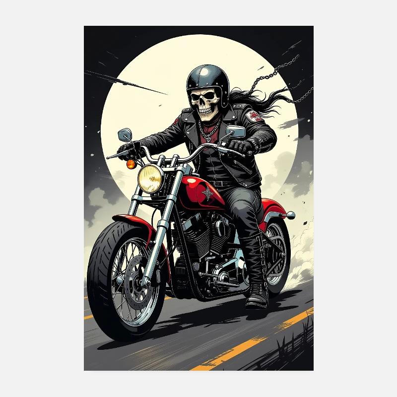 Chopper_Biker_Artwork_Collection_R05 Poster 20x30 cm