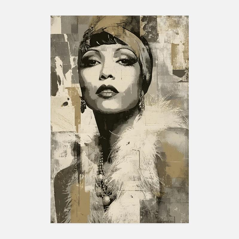 Échos des nuits parisiennes Poster 20 x 30 cm