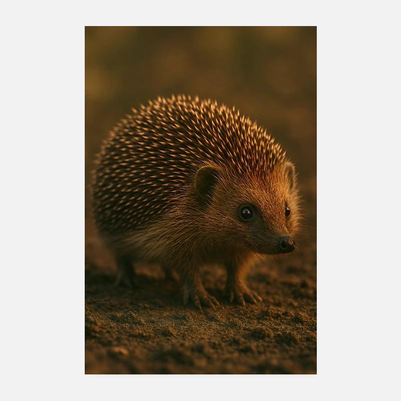 Animals - Hedgehog Poster 8" x 12" (20x30 cm)