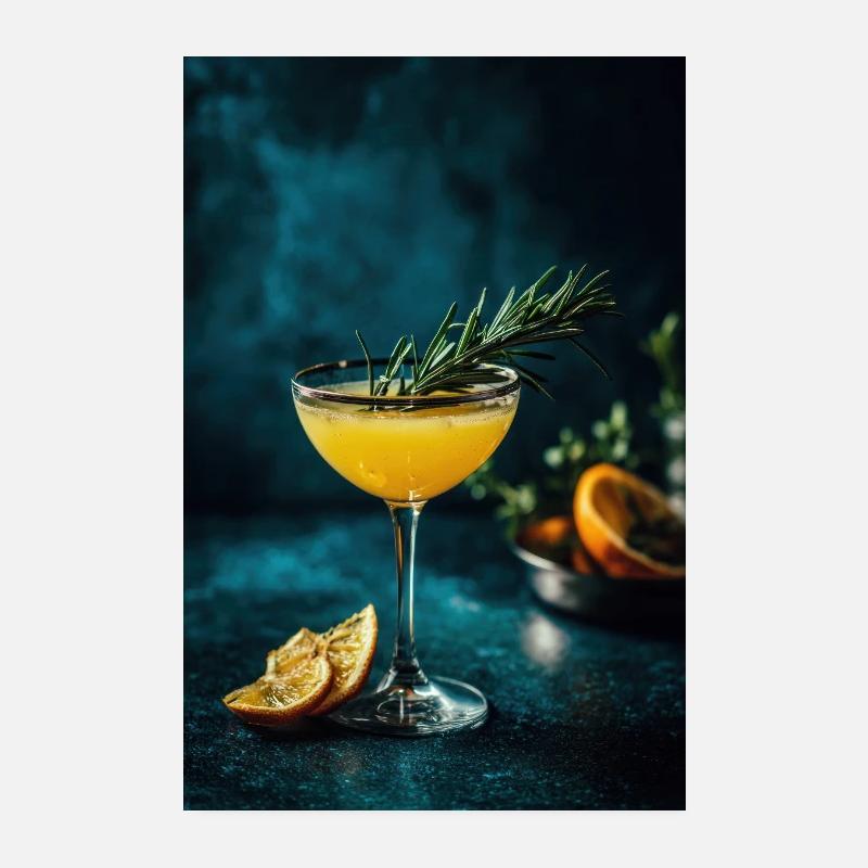 Agrumes Romarin Spritz Poster 20 x 30 cm