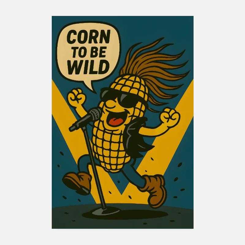 Corn To Be Wild Poster 20x30 cm