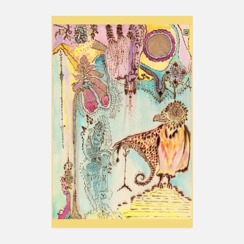 Édit des Oiseaux de Rêve Poster 20 x 30 cm