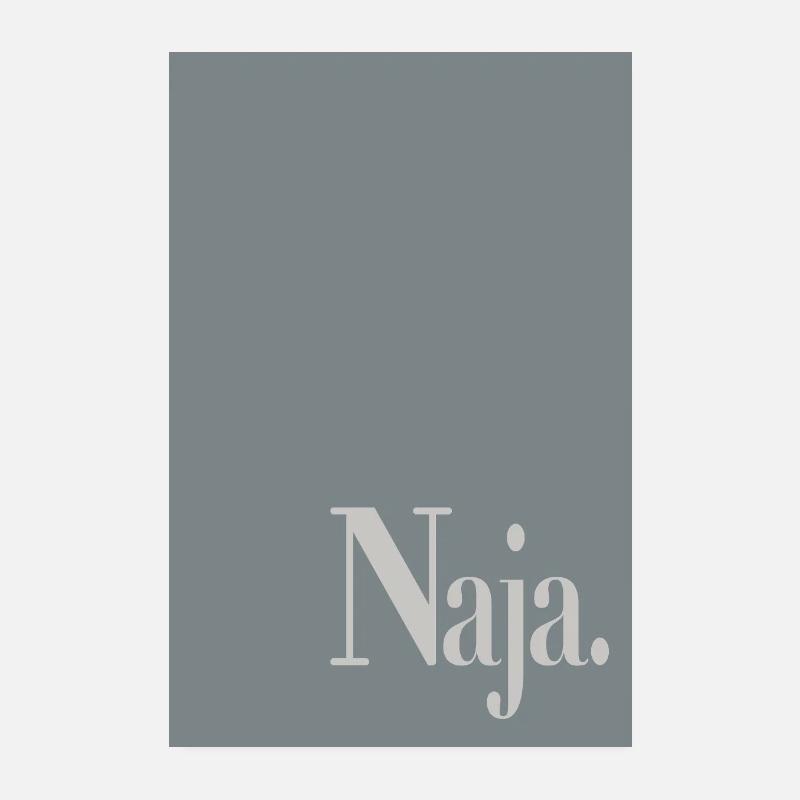 Affiche typographique : Eh bien. Poster 20 x 30 cm