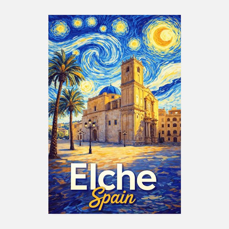 Elche, Espagne Poster 20 x 30 cm