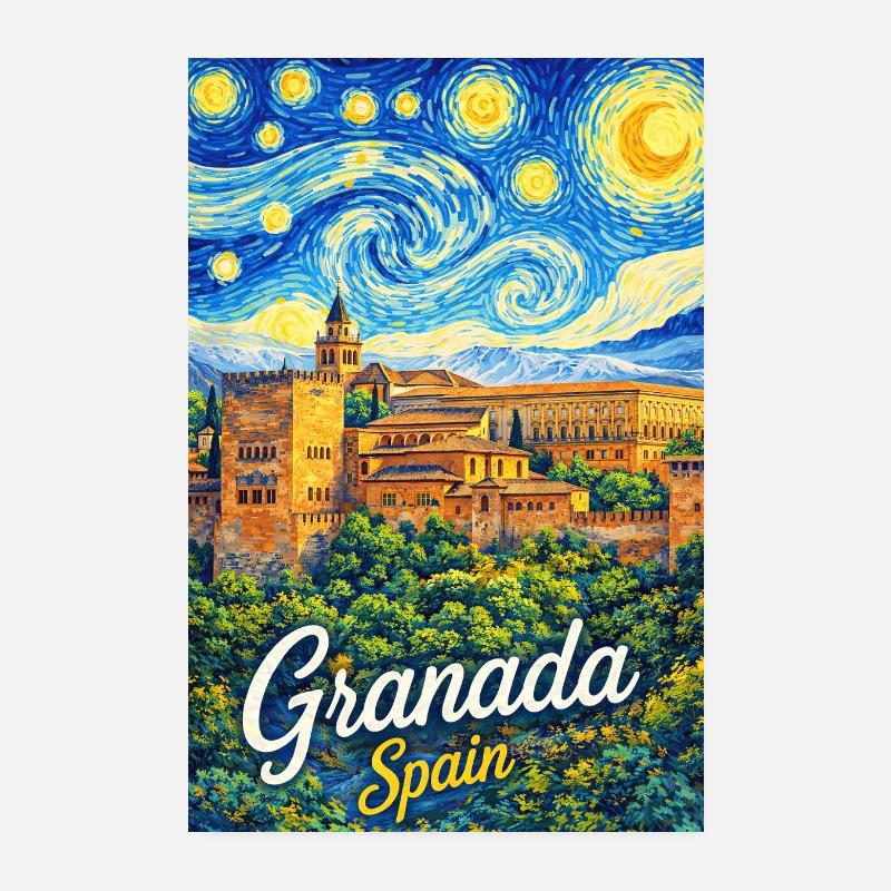 Grenade, Espagne Poster 20 x 30 cm