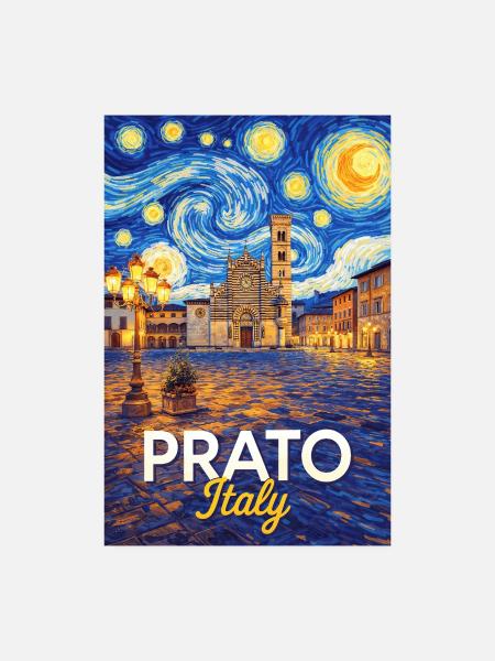 Prato, Italie. - Poster 20 x 30 cm - blanc - Devant