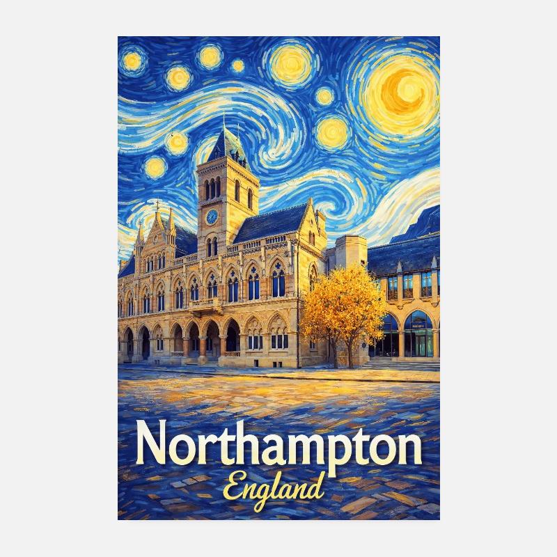 Northampton, Angleterre Poster 20 x 30 cm
