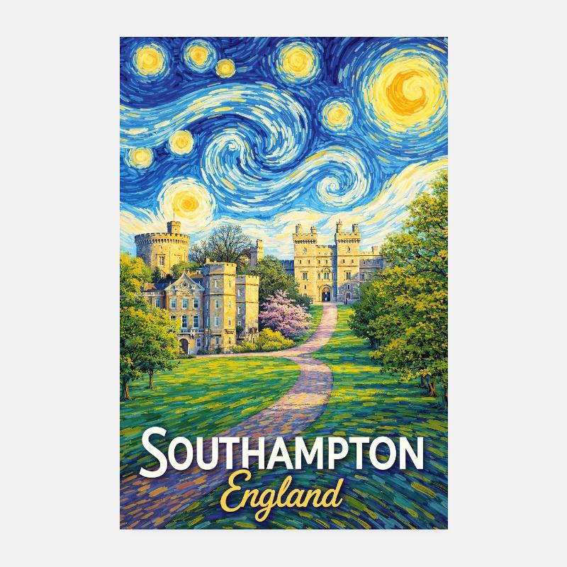 Southampton, Angleterre Poster 20 x 30 cm