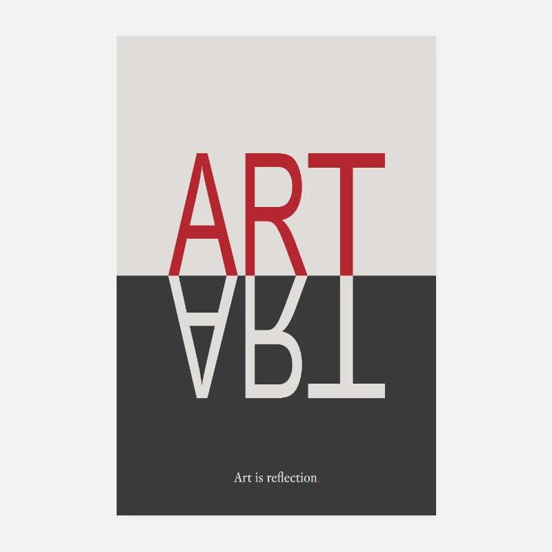 ART Reflection Minimalist Concept Poster Poster 8" x 12" (20x30 cm)