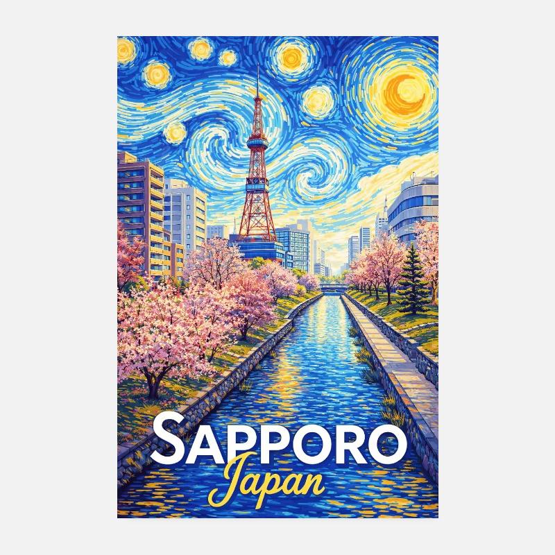 Sapporo, Japon Poster 20 x 30 cm