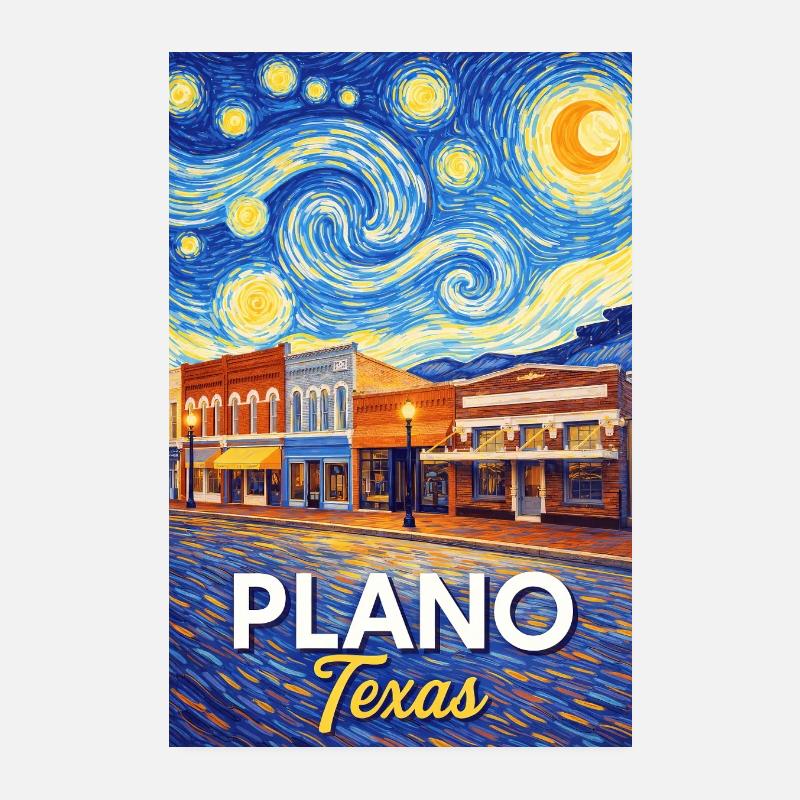Plano, Texas Poster 20x30 cm