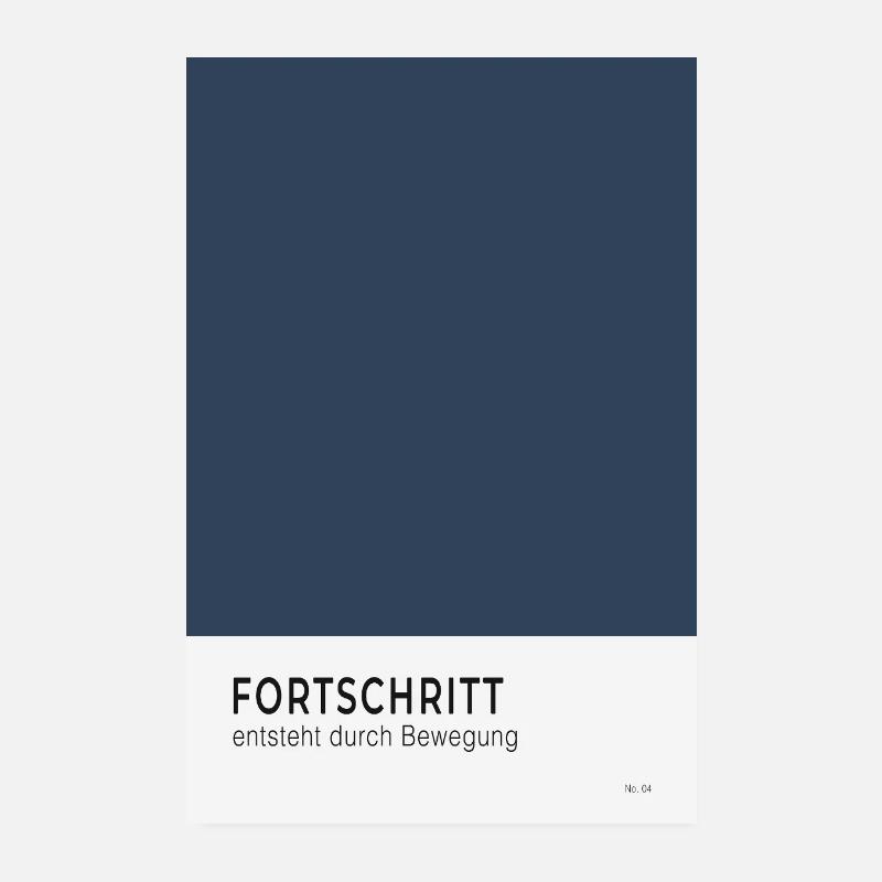Fortschritt entsteht durch Bewegung Poster Poster 20x30 cm