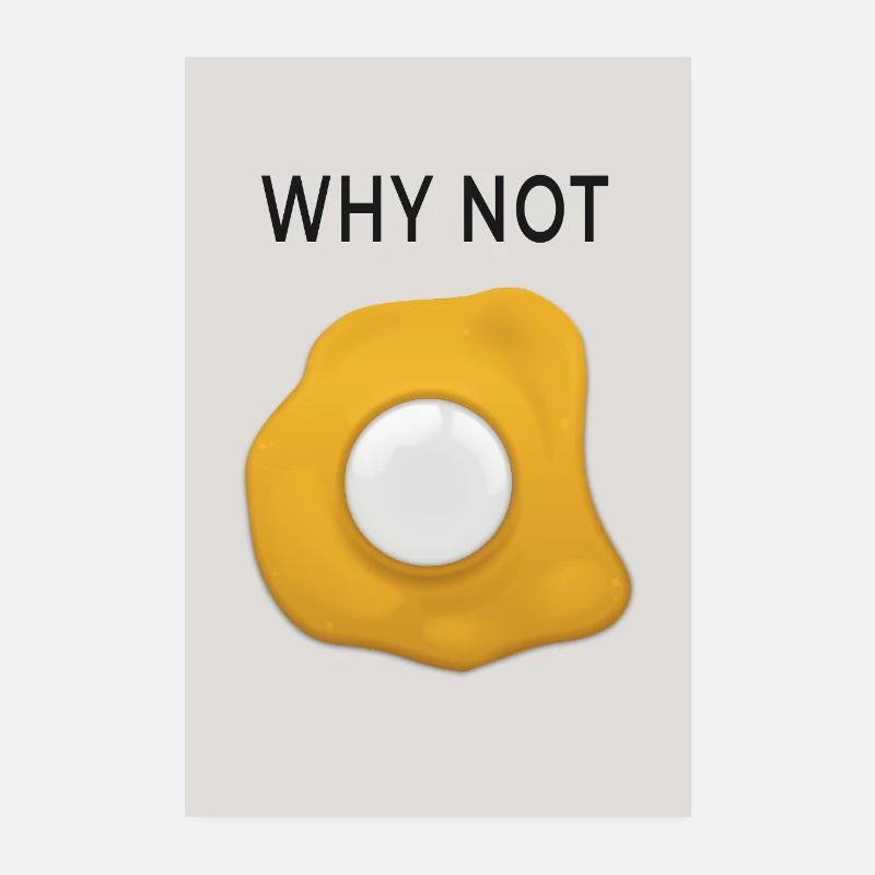 Why Not Motivation Statement Design Poster 8" x 12" (20x30 cm)