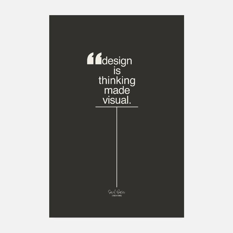 Design is Thinking Made Visual Poster Poster 20x30 cm
