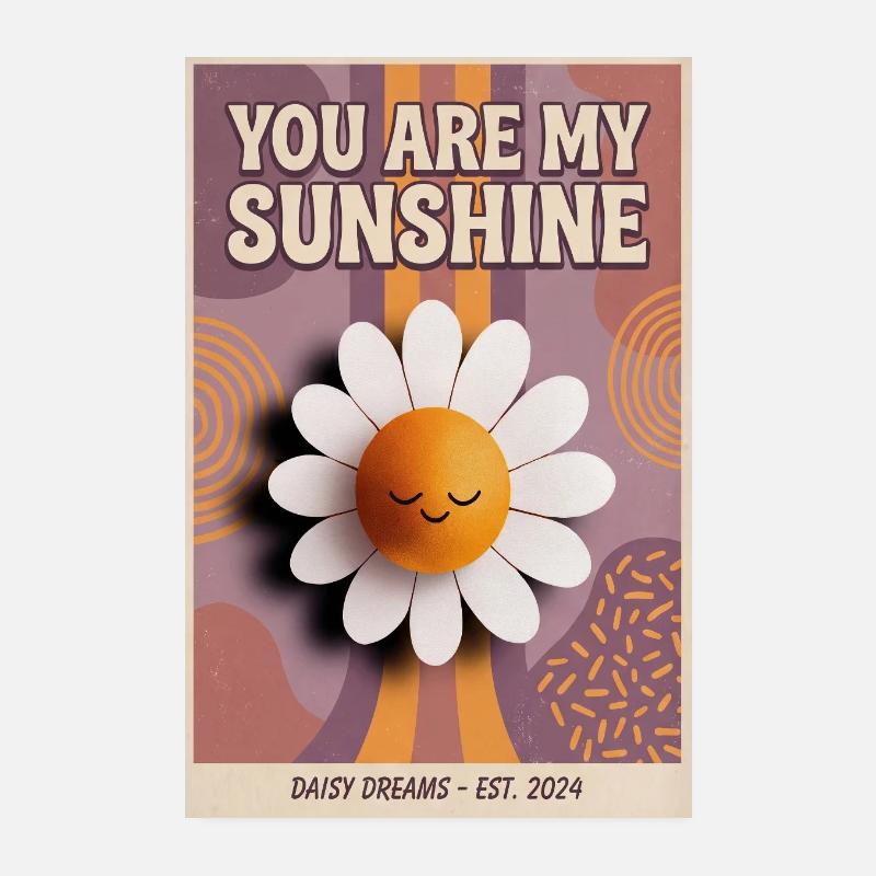Tu es mon rayon de soleil Pop Art Poster 20 x 30 cm