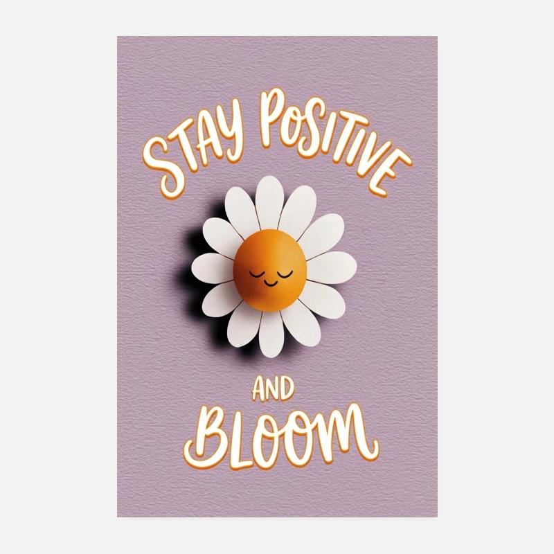 Reste positive Bloom Daisy Poster 20 x 30 cm