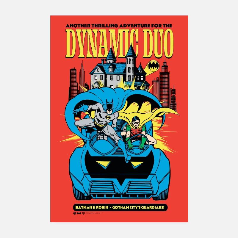 Batman Duo Dynamique Batman Et Robin Poster 20 x 30 cm