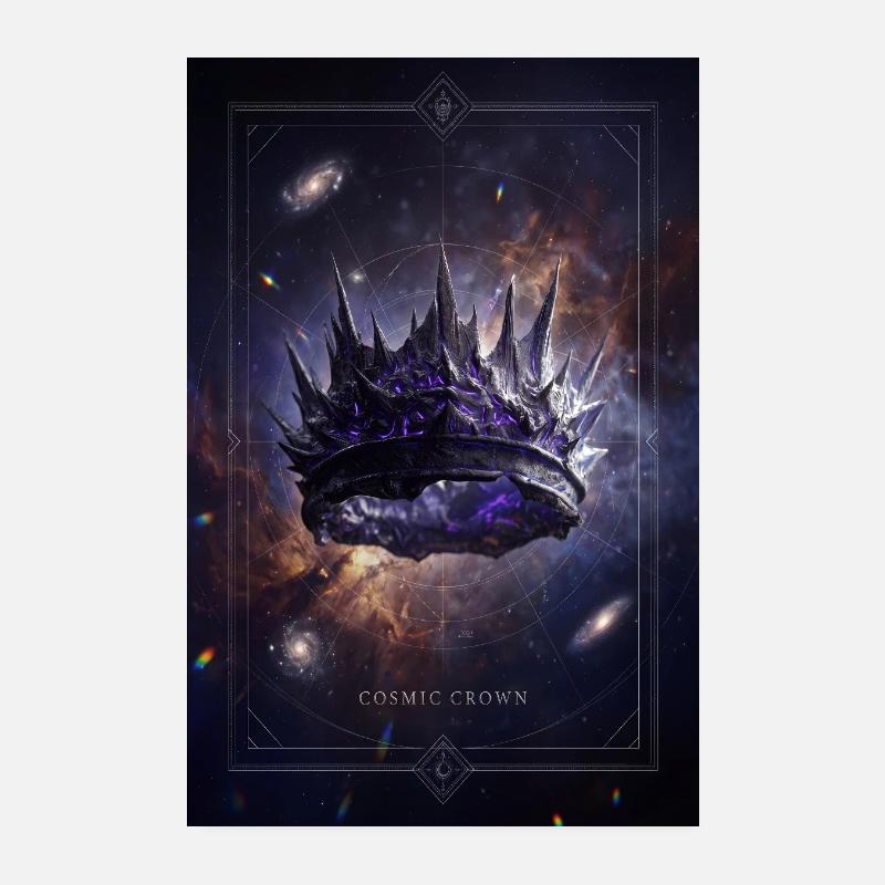 Cosmic Crown Poster 8" x 12" (20x30 cm)
