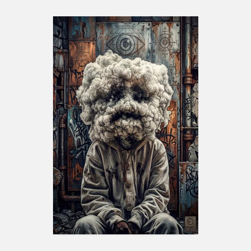 Cloudhead Graffiti Noir Poster 8" x 12" (20x30 cm)