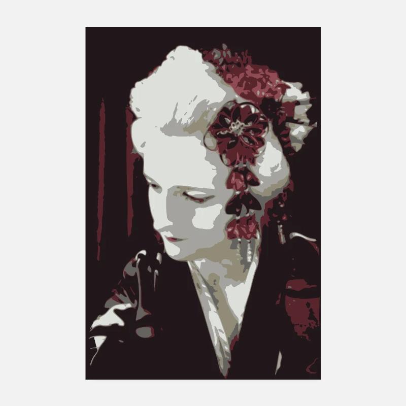 la geisha blanche Poster 20 x 30 cm