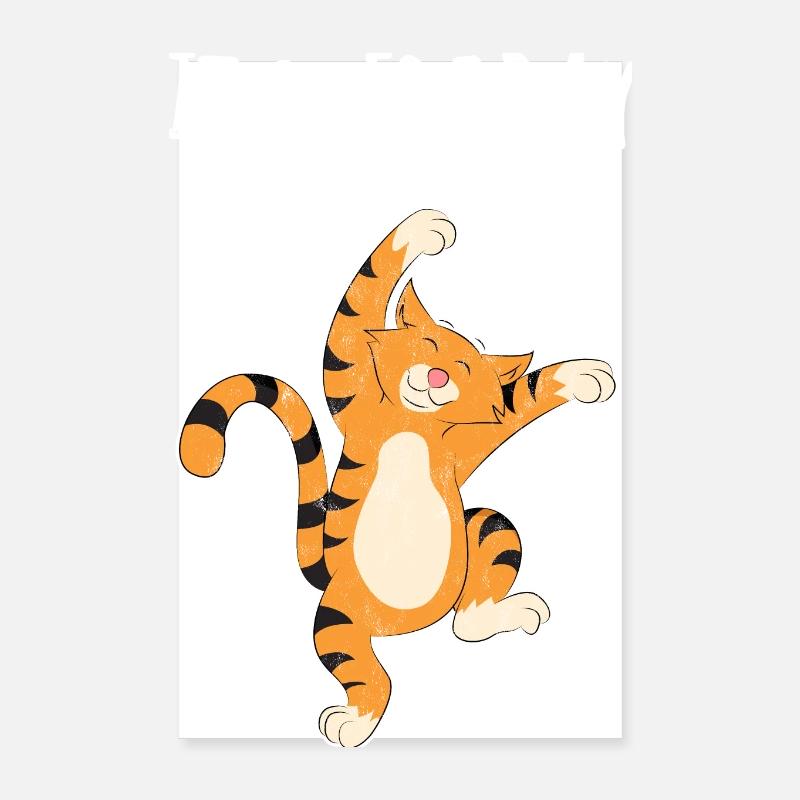Friday cat weekend Poster 8" x 12" (20x30 cm)