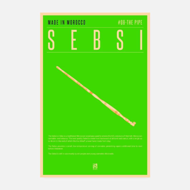MADE IN MOROCCO - SEBSI Poster 20 x 30 cm