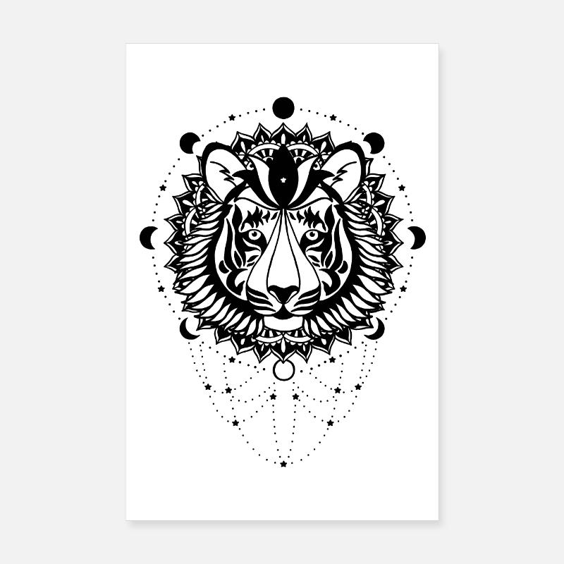 Tiger – Krafttier Poster 20x30 cm