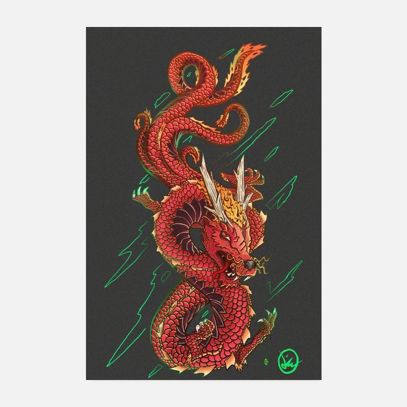 - Affiche DRAGON - Poster 20 x 30 cm