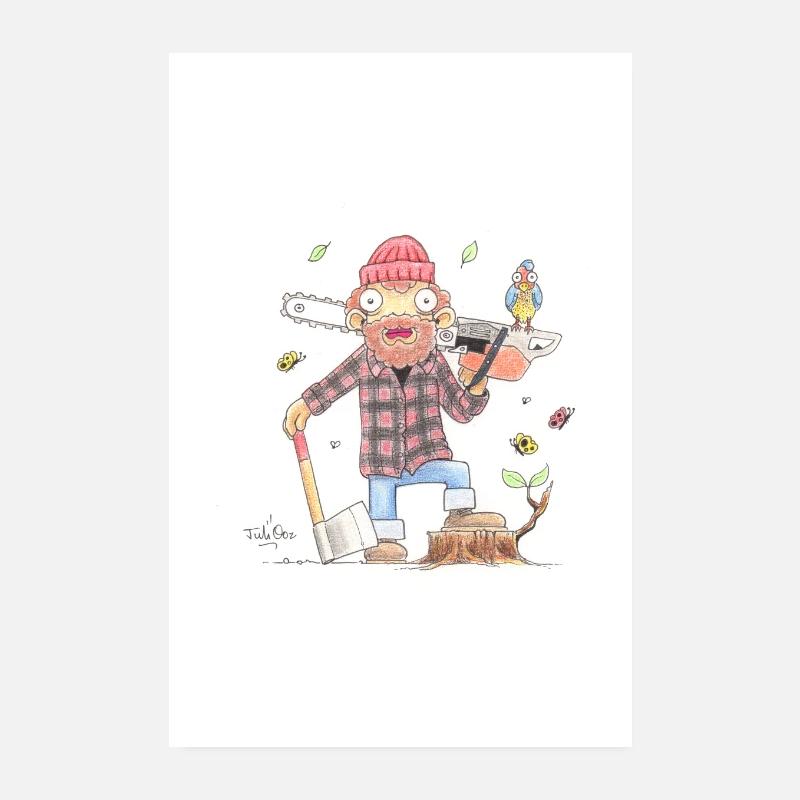 POSTER BUCHERON par Juliooz Poster 20 x 30 cm