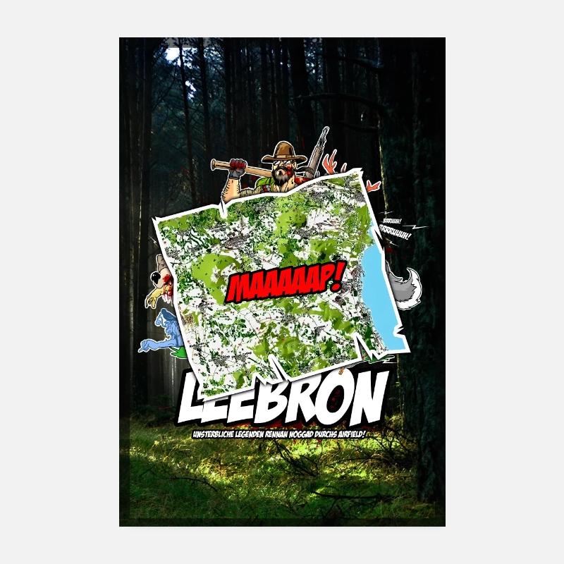 LEEBron - MAAAAAAAAAAAAP! - Poster Poster 20x30 cm