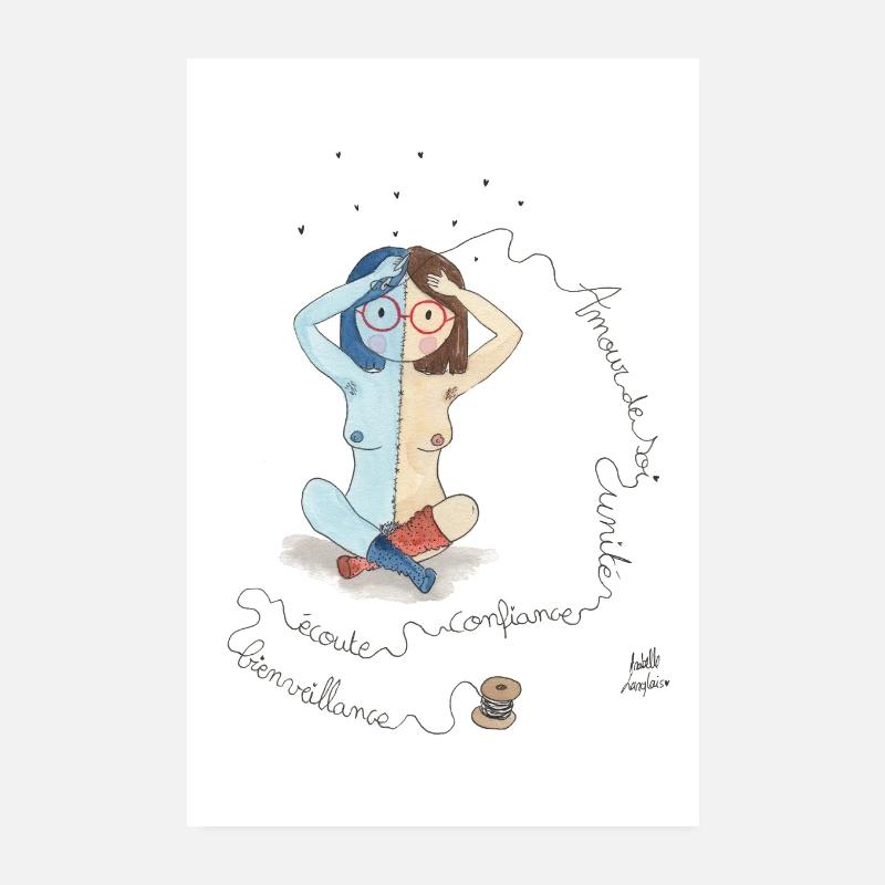 Versöhnen mit seinem Körper Poster 20x30 cm