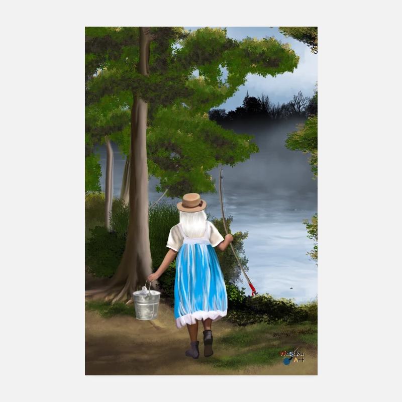 Pêcheur Poster 20 x 30 cm
