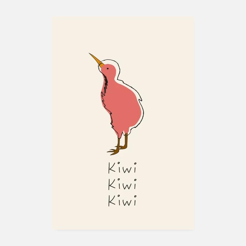 Sweet Kiwi 3 Poster 8" x 12" (20x30 cm)