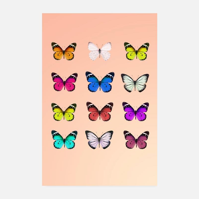 Affiche papillon Poster 20 x 30 cm
