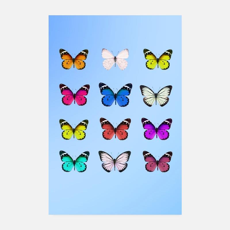 Affiche papillon Poster 20 x 30 cm