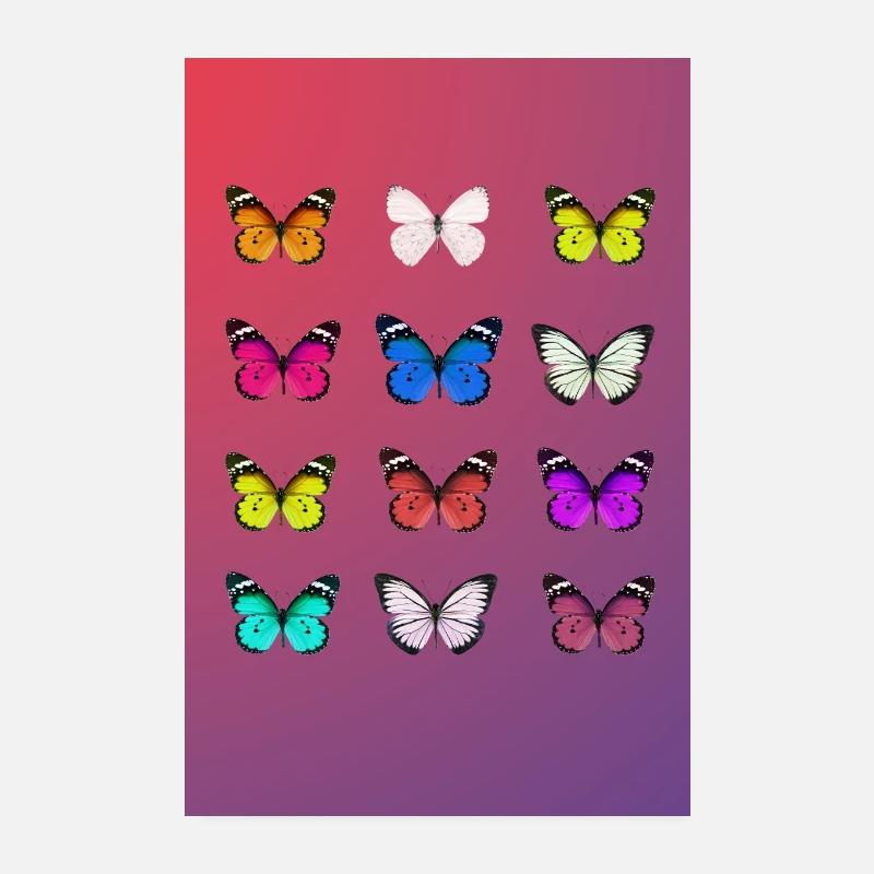 Affiche papillon Poster 20 x 30 cm
